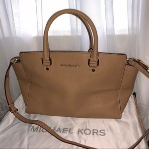Michael Kors Selma Saffiano Leather Satchel